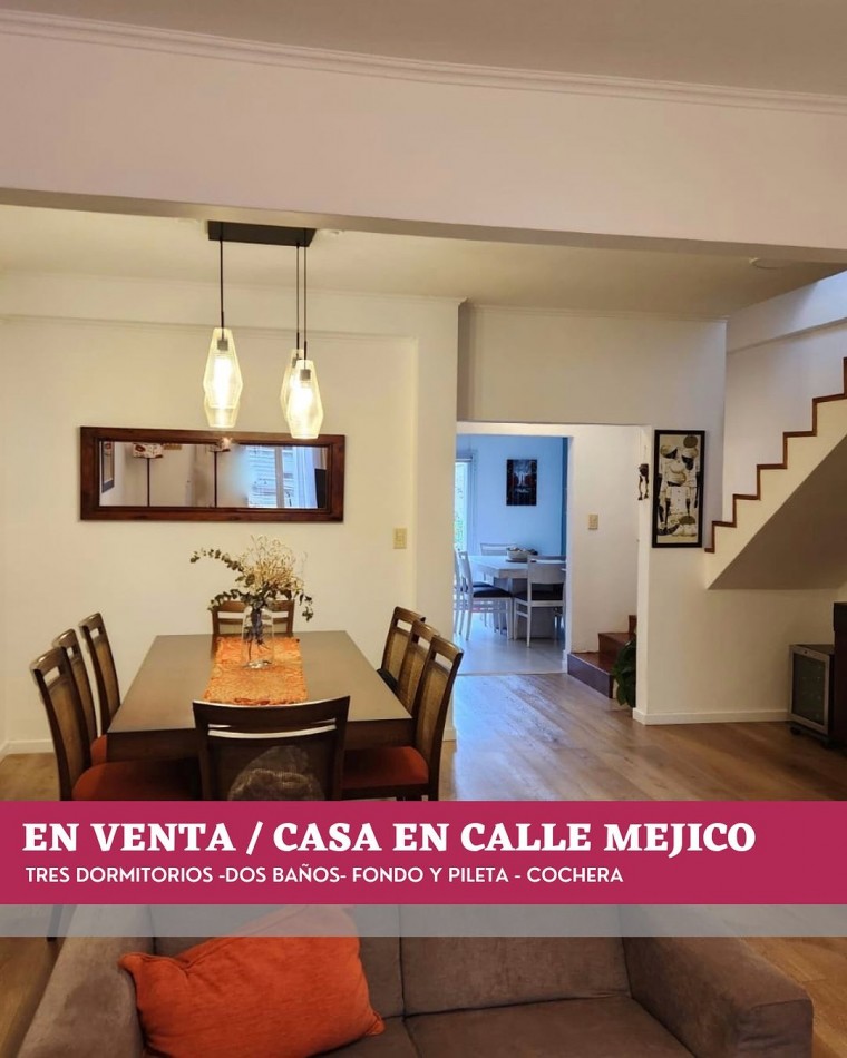 Excepcional casa en calle Mexico