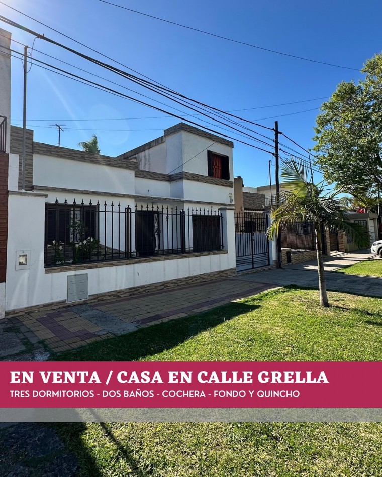 Hermosa casa en calle Grella