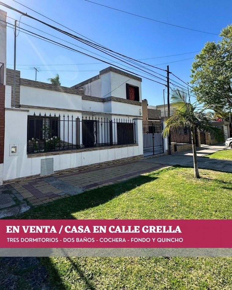 Hermosa casa en calle Grella